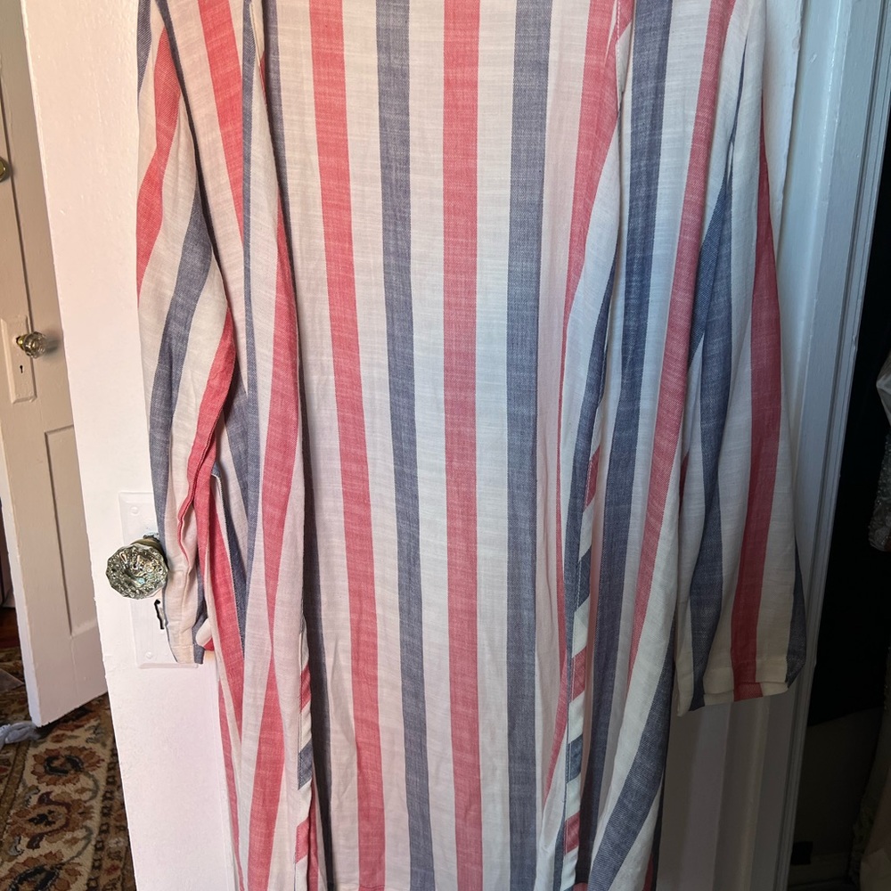 Solid And Striped Small Beach Coverup - image 4